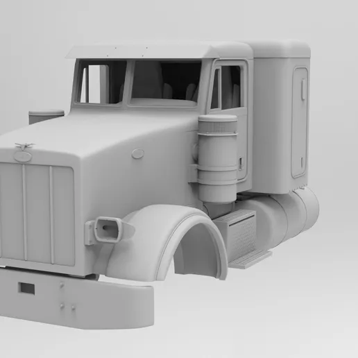 1/24 3d resin printed Peterbilt 367 W/ 36" sleeper by Alfa Centauri