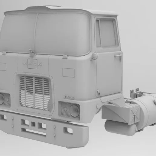 1/25 resin printed F700 cabover day cab by Alfa Centauri
