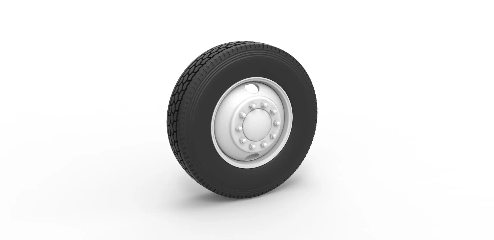 1/25 scale resin 3d printed 2 hole wheels and tires set by by 3D Tech Design