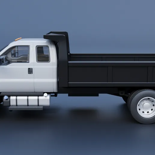 1/25 resin 3d printed Ford F650 Super cab Dump Truck by Andrey Bezrodney