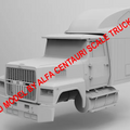 1/25th 3d printed Ford LTL9000 with bullit sleeper kit by Alpha Centauri