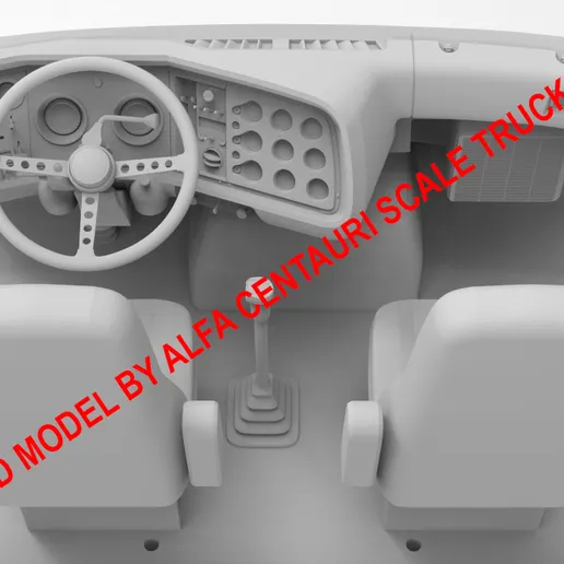 1/25th 3d printed Ford LTL9000 with aero 2 sleeper kit by Alpha Centauri