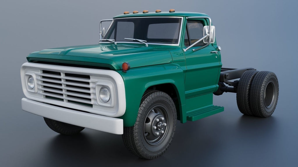 1/25 resin 3d printed 1967 Ford F 500 w/landscape be designe by Andrey Bezrodny