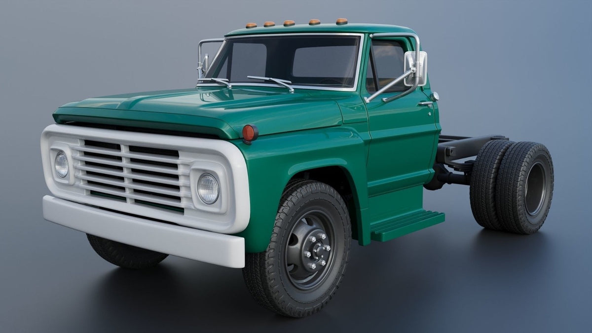 1/25 resin 3d printed 1967 Ford F 500 w/landscape be designe by Andrey Bezrodny