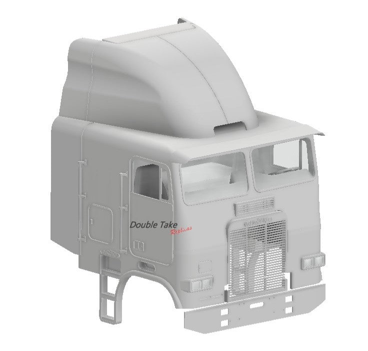 1/24th resin 3d 84-88 Freightliner 86" cab by KJ