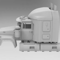 1/25th 3d printed Valueliner R/H Drive 60” sleeper cab kit by Alpha Centauri
