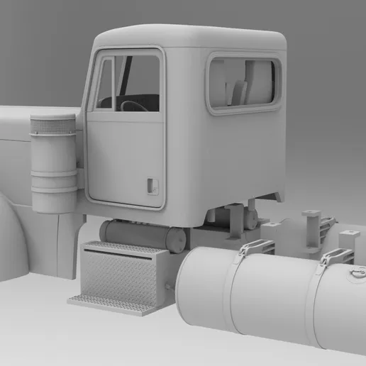 1/24th 3d printed Peterbilt 379 day cab by Alpha Centauri