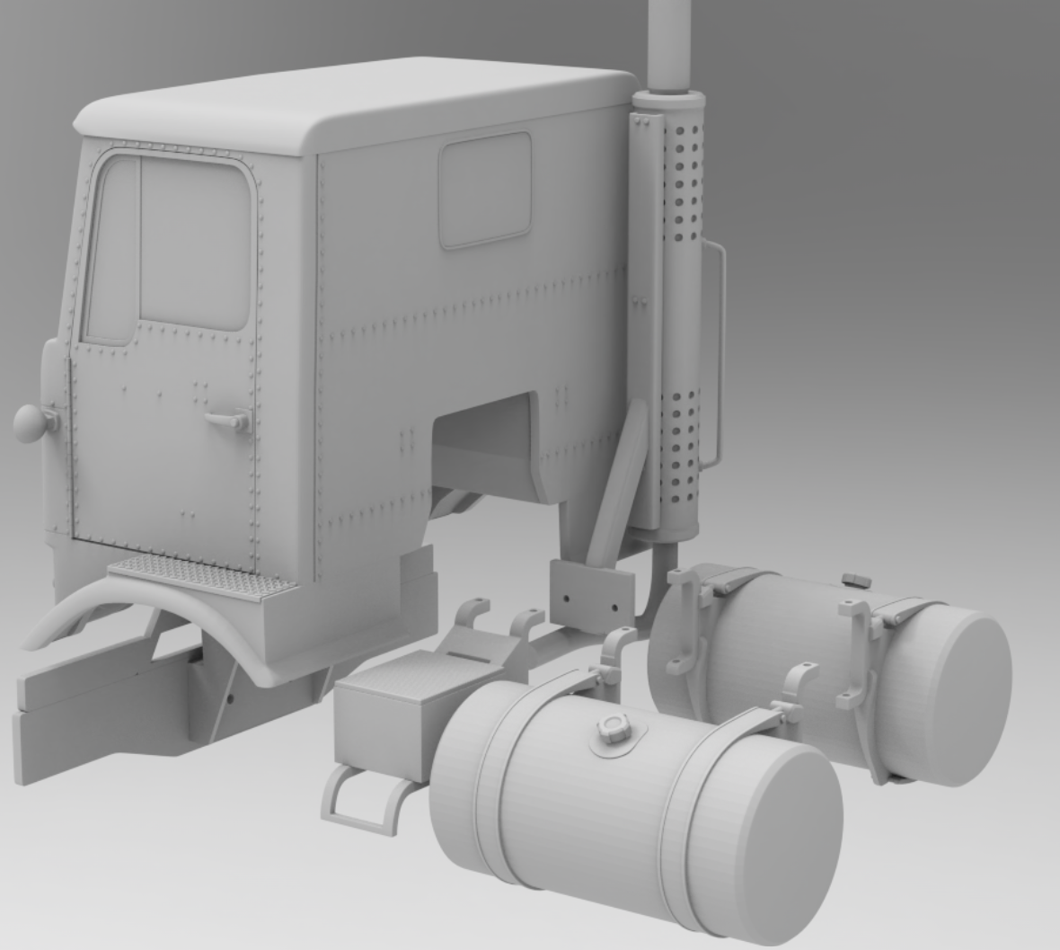 1/43rd GMC CRACKERBOX DFR 8000 DAY CAB 3d designed by Alfa-Cantauri