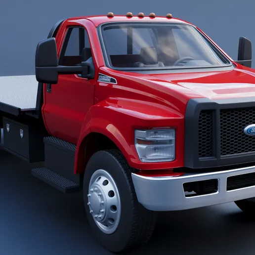 1/25 resin 3d printed Ford F650 Regular cab tow truck by Andrey Bezrodney