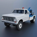 1/25 resin 3d printed 1969 Ford F350 wrecker designed by Andrey Bezrodney