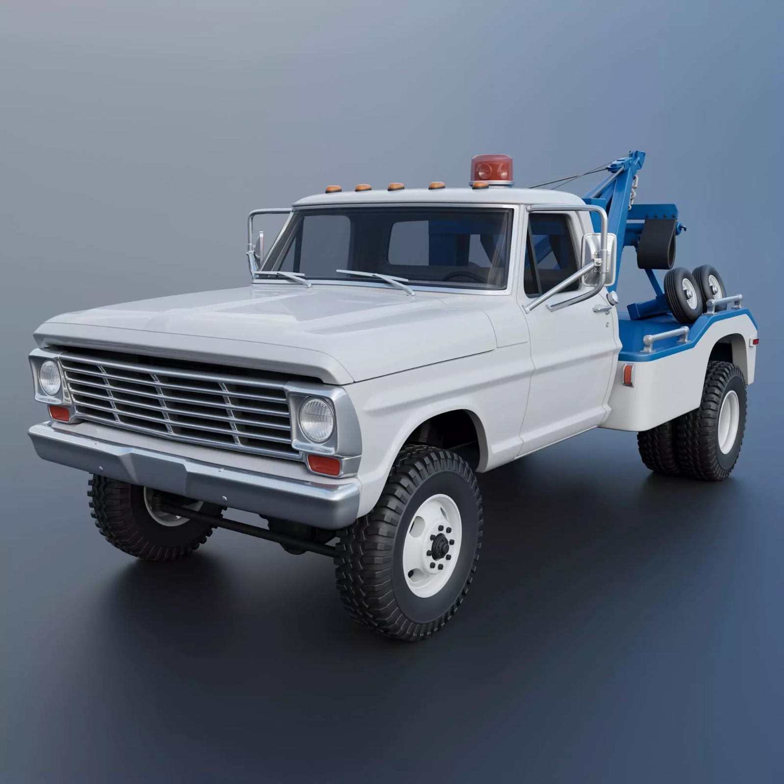 1/25 resin 3d printed 1969 Ford F350 wrecker designed by Andrey Bezrodney