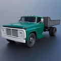 1/25 resin 3d printed 1967 Ford F 500 w/landscape be designe by Andrey Bezrodny