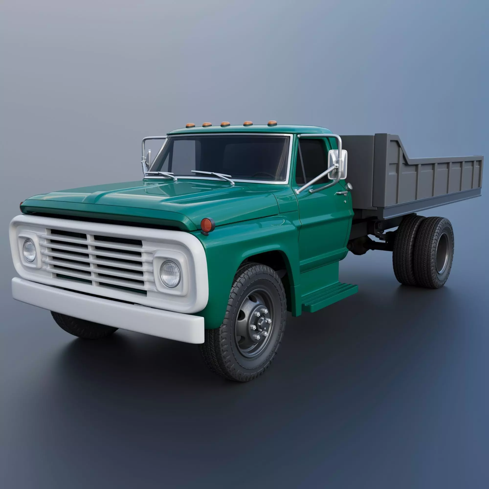 1/25 resin 3d printed 1967 Ford F 500 w/landscape be designe by Andrey Bezrodny