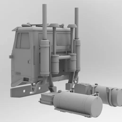 1/25 printed White Road Commander cabover day cab by Alfa Centauri