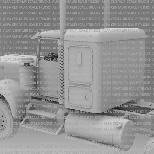 1/25 printed Kenworth W900 A w/36” sleeper by Alfa Centauri