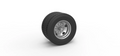 1/25th scale 5 Hole double wheel for trailer by 3dtech design