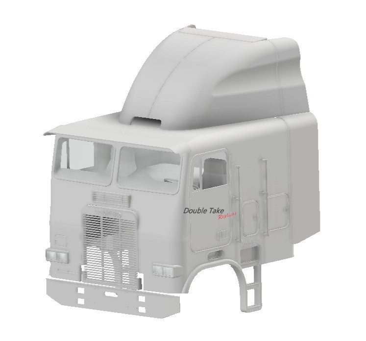 1/24th resin 3d 84-88 Freightliner 96” cab by KJ