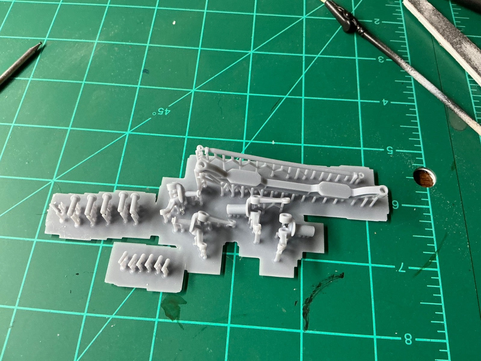 1/25th scale positionable front steer axle x 10 pieces by Nahuel Customs