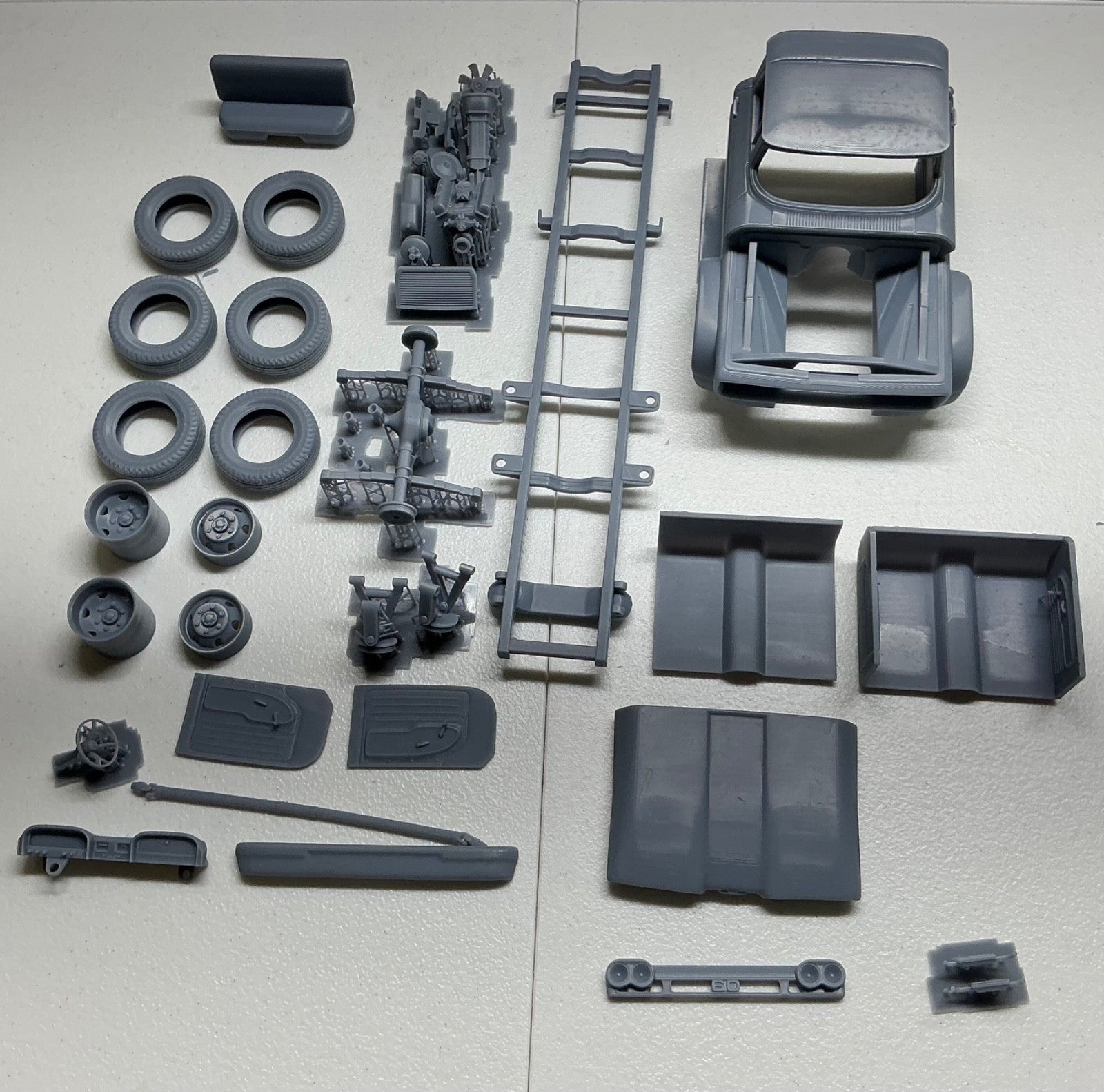 1/25 resin 3d printed 1961 Chevy C60 designed by Andrey Bezrodney