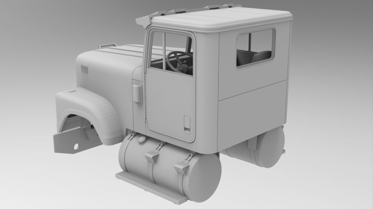 1/32nd  resin 3d printed International Transtar 4300 day cab by Alfa Centauri