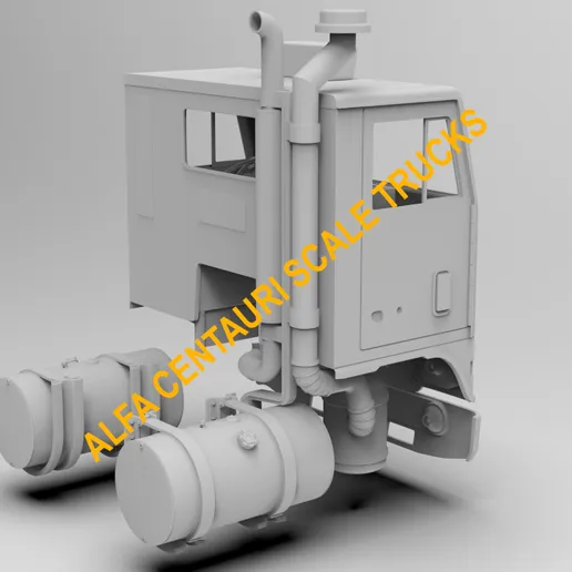 1/25 printed 1974 Ford WT9000 52” day cab by Alfa Centauri