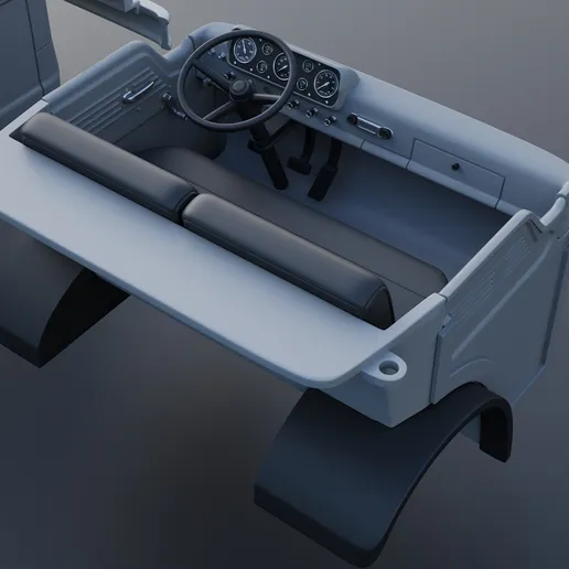 1/25 resin 3d printed Ford C600 by Andrey Bezrodny