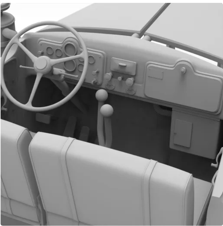 3d printed MACK B-61  1/25 SCALE CAB designed by Alfa Cantauri
