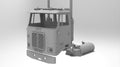 1/25 resin 3d printed WHITE ROAD COMMANDER 2 DAYCAB (no interior)