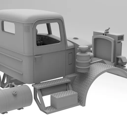 1/25 resin 3d printed MACK LMSW-M 1953 1/25 SCALE CAB by alfa centauri