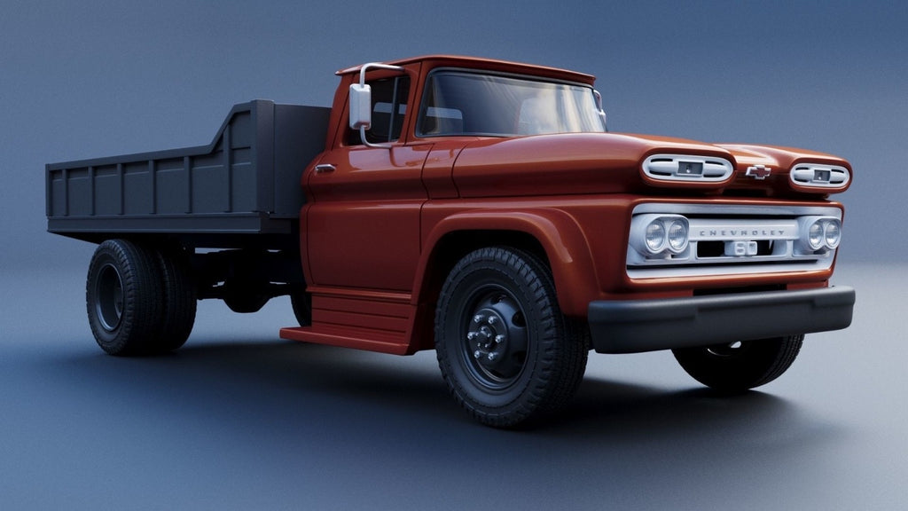 1/25 resin 3d printed 1961 Chevy C60 designed by Andrey Bezrodney