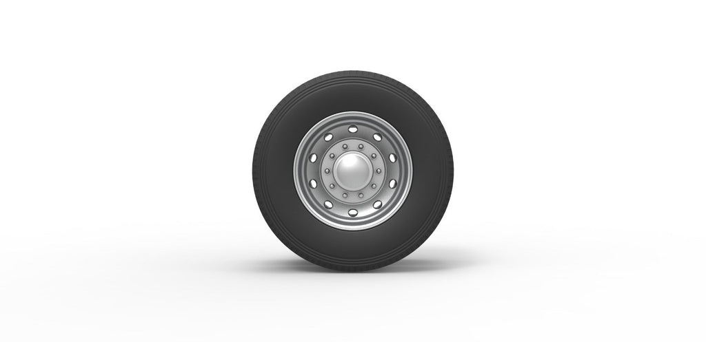 1/25th scale 10 Hole rear double wheel  by 3dtech design