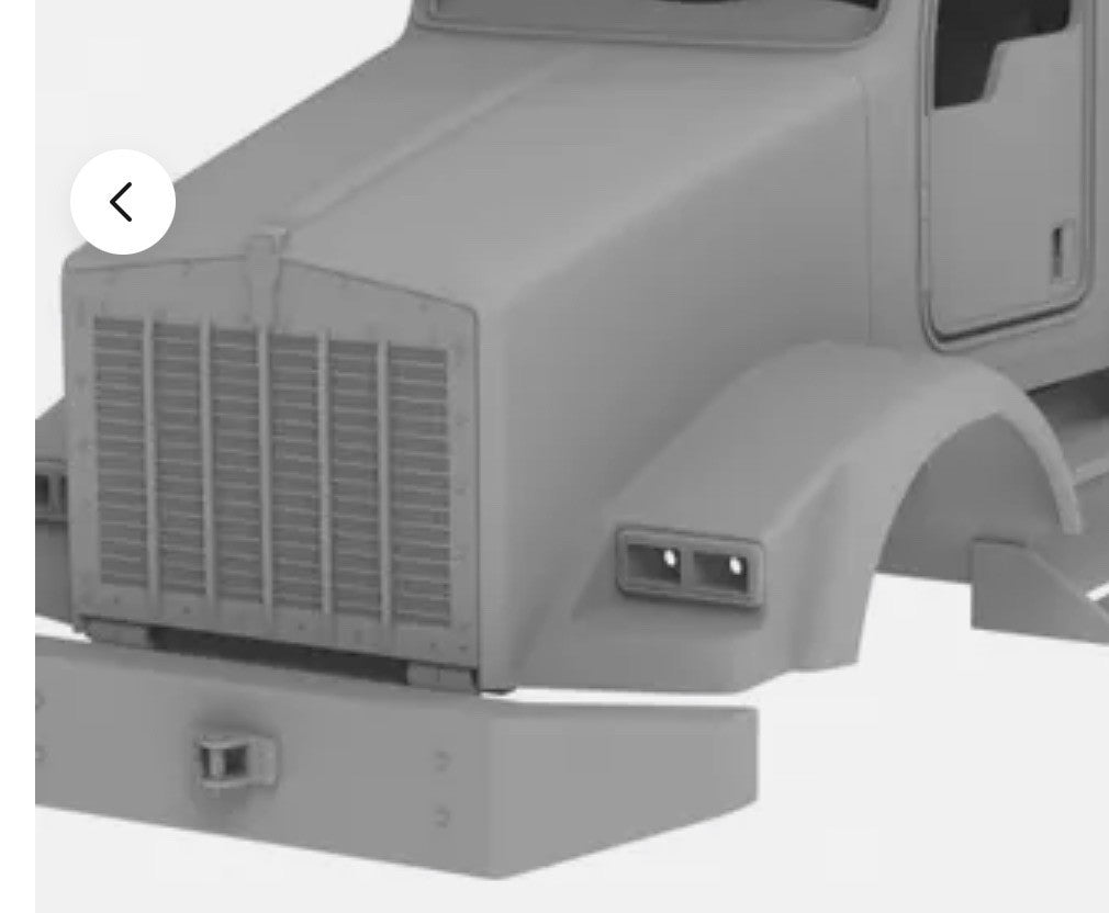 1/25th 3d printed Kenworth T800 hood and bumper only by Alpha Centauri
