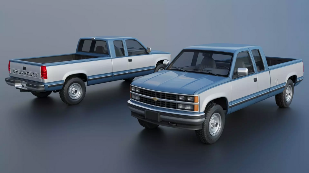 1/25 resin Chevrolet K-2500 Extended Cab 1989 3D print mode  by Andrey Bezrodney