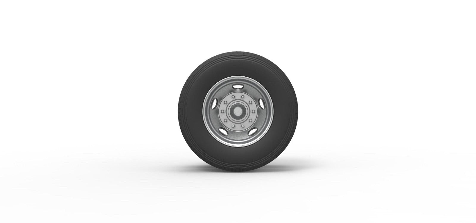 1/25th scale 5 Hole double wheel for trailer by 3dtech design
