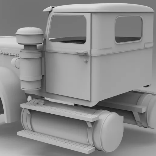 1/25 resin printed white western star day cab by Alfa Centauri