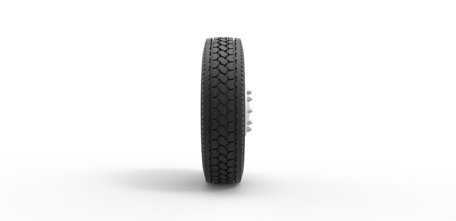 1/25 scale resin 3d printed 2 hole wheels and tires set by by 3D Tech Design