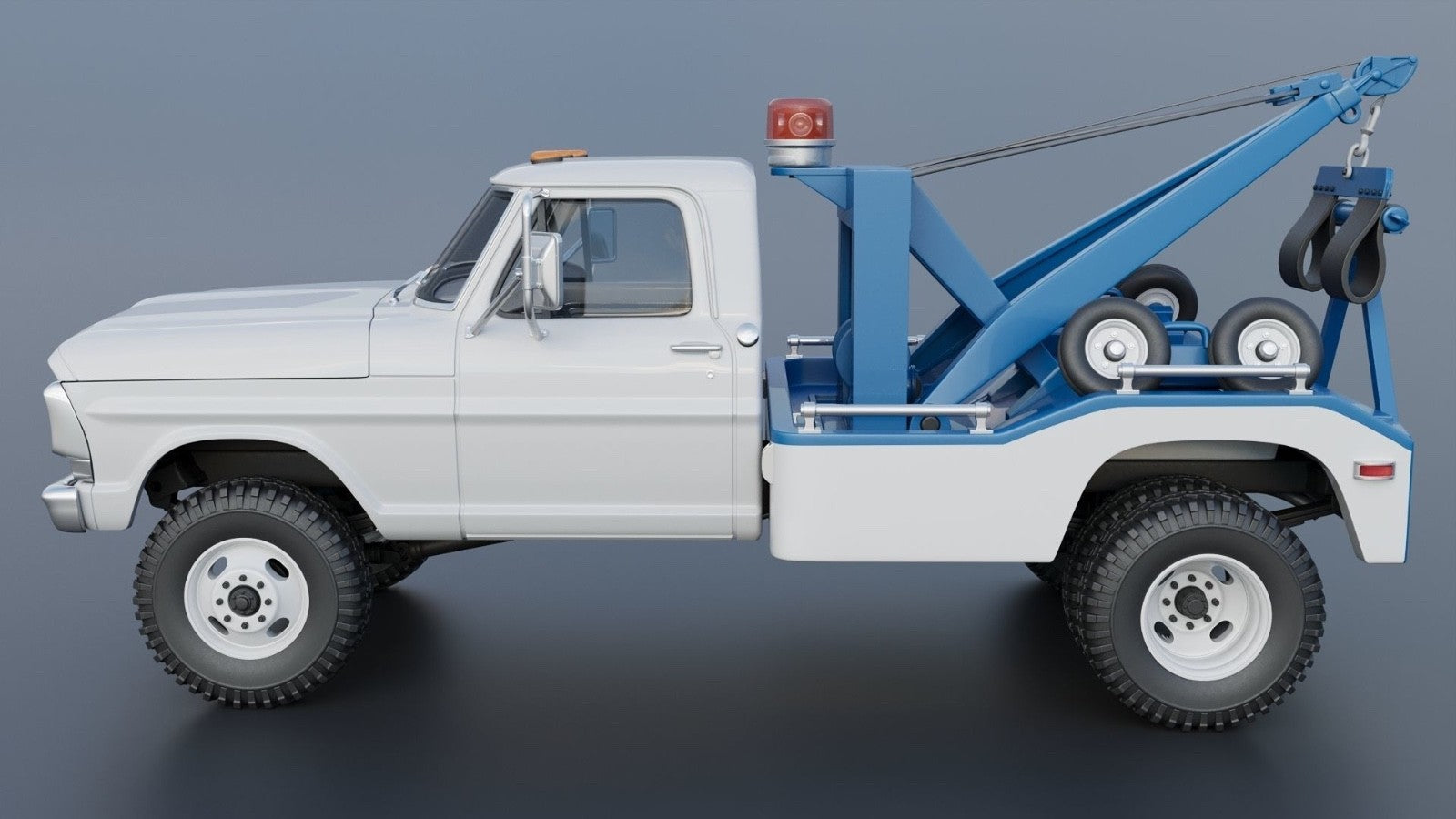 1/25 resin 3d printed 1969 Ford F350 wrecker designed by Andrey Bezrodney
