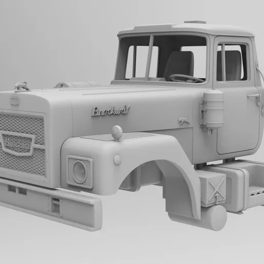 1/56 resin 3d printed Brockway 760 cab model kit.