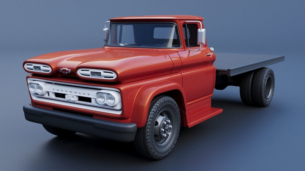 1/25 resin 3d printed 1961 Chevy C60 designed by Andrey Bezrodney