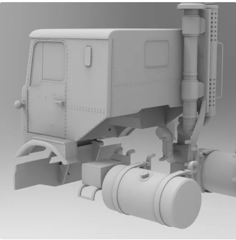 1/25th 3d printed GMC CRACKERBOX DFR 8000 SLEEPER CAB