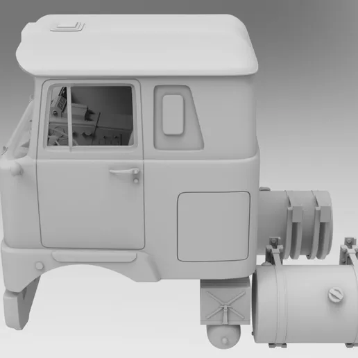 1/25 resin printed Brockway 457 sleeper cabover