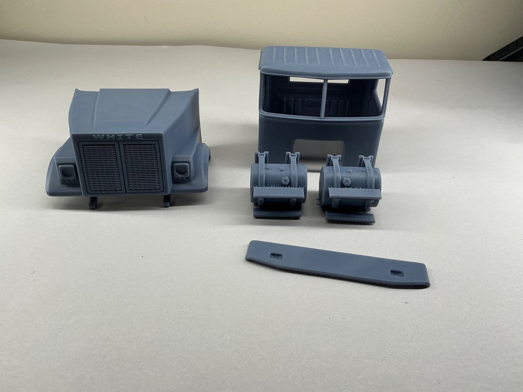 1/25 resin 3d printed White Road Boss 2 long hood version no interior