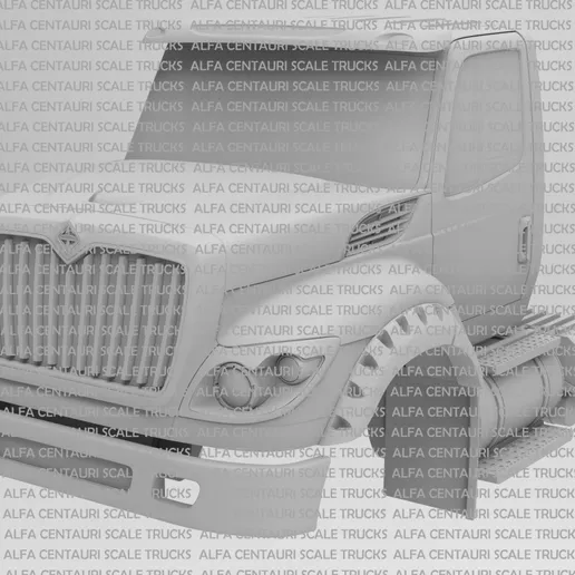 1/24th resin 3d printed International Workstar day cab by Alfa Centauri