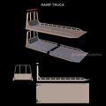 1/25 resin 3d printed ramp/tow trailer by Nahuel Customs