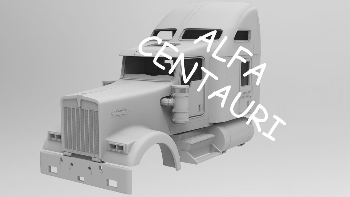 1/25th 3d printed KW W900L ext cab w/72” OR 86” studio sleeper by Alpha Centauri