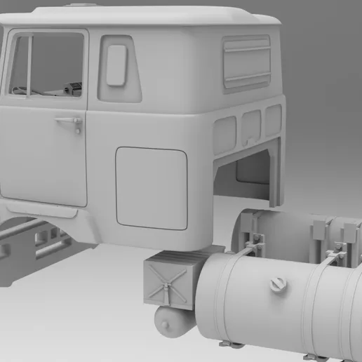 1/25 resin printed Brockway 457 sleeper cabover