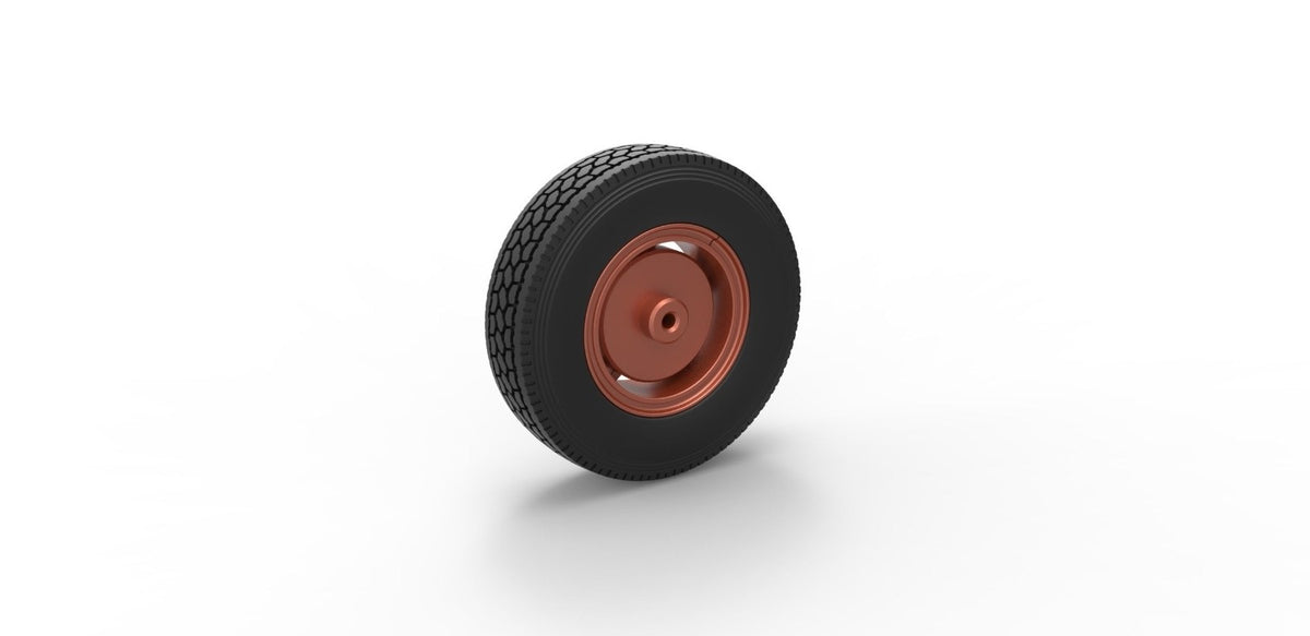 1/50 resin 3d printed 5 spoke wheel and tire set by 3D TECH DESIGN
