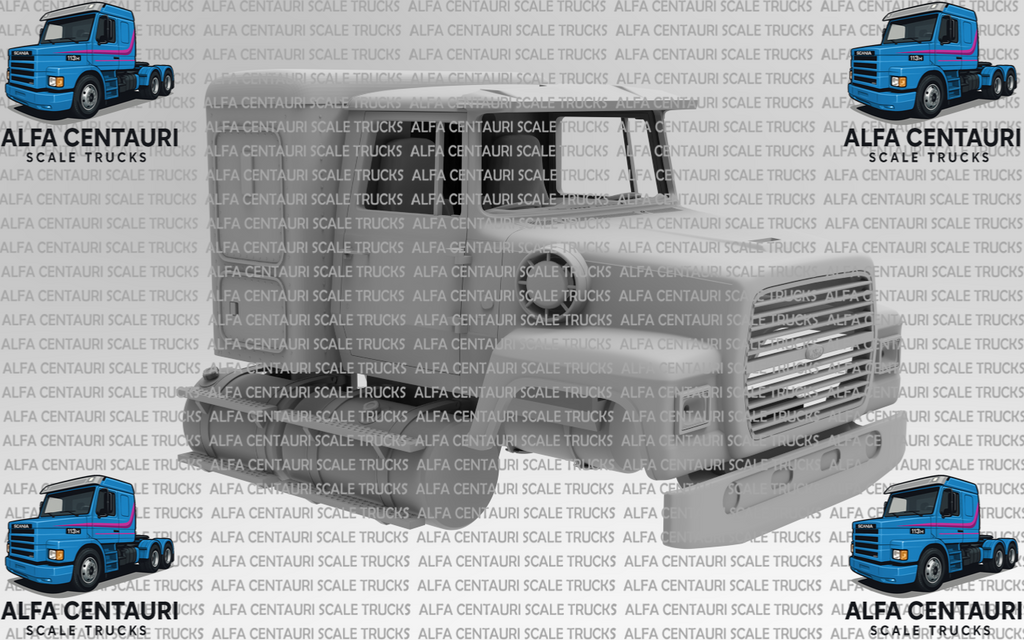 1/25 printed  FORD L / LN 8000 / 9000 105.3 BBC  w/36” sleeper by Alfa Centauri