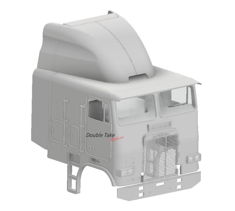 1/24th resin 3d 84-88 Freightliner 96” cab by KJ