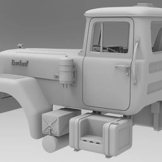 1/25 resin 3d printed Brockway 760 cab model kit.